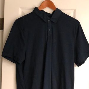 Perry Ellis dark blue polo shirt